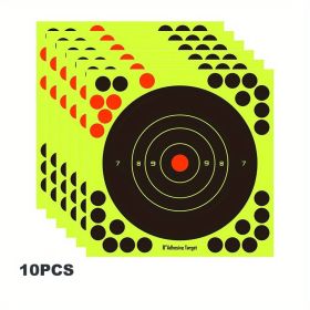 10/50pcs Gun Shooting Target Target Sticker Self-adhesive Bow And Arrow Dart Aiming Sticker; Camping Hutting Travel Accessories (Pieces: 10)