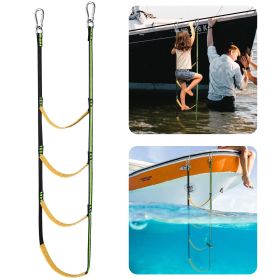 Rope Ladder for Inflatable Boat, Kayak, Motorboat, Canoeing Boat Ladder with Reflective Strips 3/4 Steps (Steps: 4)