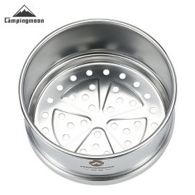 S362 picnic portable snow pull bowl steamer lattice steam drawer outdoor camping picnic stainless steel small dumpling steamer (Type: S362 Shera Steam Drawer)